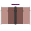 vidaXL sammenrullelig sidemarkise 200x1200 cm brun