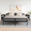 vidaXL sengeborde 2 stk. med 2 skuffer 36x36x68 cm sort