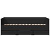vidaXL daybed med skuffer uden madras 90x190 cm sort