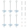 vidaXL Jordanker 6 stk. &Oslash;10 x 30 cm Galvaniseret metal S&oslash;lv