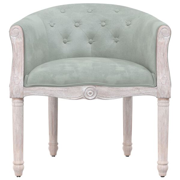 vidaXL spisebordsstol fl&oslash;jl lysegr&aring;