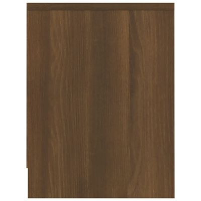 vidaXL sengebord 40x30x40 cm konstrueret træ brun egetræsfarve