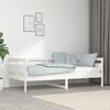 vidaXL daybed massivt fyrretr&aelig; hvid 90x190 cm