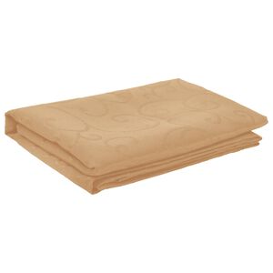 vidaXL Bordkl&aelig;de Rektangul&aelig;r Beige 110 x 140 cm