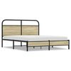 vidaXL sengeramme 150x200 cm uden madras konstrueret tr&aelig; sonoma-eg