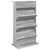 vidaXL Magasin Rack Gr&aring; Sonoma 70 x 41 x 126 cm Konstrueret tr&aelig;
