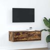 vidaXL tv-bord 80x31x25,5 cm konstrueret tr&aelig; r&oslash;get egetr&aelig;sfarve