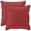vidaXL Pude med pude HOUTEN 2 stk. Vinr&oslash;d Polyester