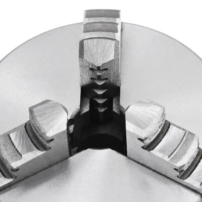 vidaXL selv-centrerende patron til drejebænk 3 kæber 80 mm stål