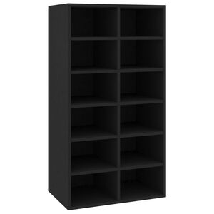 vidaXL skoreol 54x34x100,5 cm konstrueret tr&aelig; sort