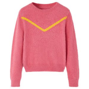 Sweater til b&oslash;rn str. 104 strikket pink