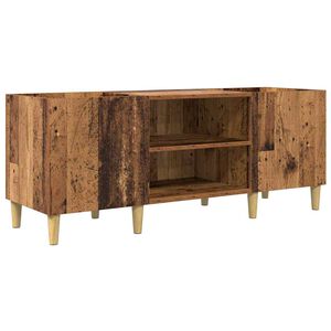 vidaXL Pladeskab 121 x 38 x 48 cm Konstrueret tr&aelig; Gammelt tr&aelig;