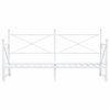 vidaXL daybed med udtr&aelig;k uden madras 75x190 cm st&aring;l hvid