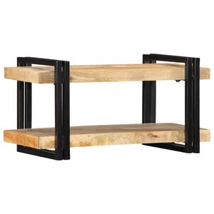 vidaXL v&aelig;ghylde 70x33x35 cm massivt ru mangotr&aelig;