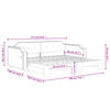 vidaXL daybed med udtr&aelig;k 90x190 cm stof m&oslash;rkegr&aring;
