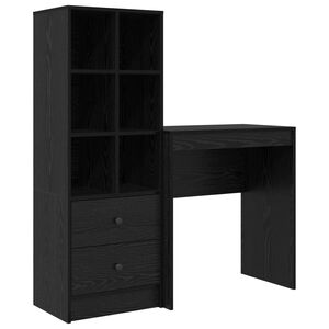 vidaXL Bord Sort eg 115,5 x 40 x 127 cm 2 stk.
