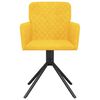 vidaXL drejelige spisebordsstole 2 stk. fløjl gul