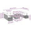 vidaXL Havesofa S&aelig;t med opbevaring 11 pcs Beige Poly rattan