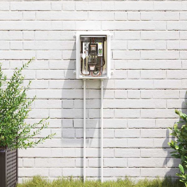 vidaXL Kontrolskab Gr&aring; 47 x 20 x 60 cm ABS Plastik