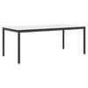 vidaXL Spisebord Hvid 200 x 100 x 75 cm Massiv fyrretr&aelig;