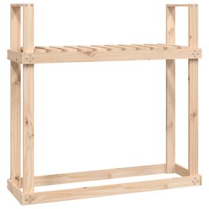 vidaXL br&aelig;ndestativ 1110x35x108,5 cm massivt fyrretr&aelig;