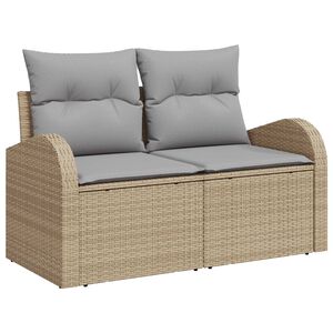 vidaXL Havem&oslash;belsofa med pude Beige 124 x 62 x 69cm polyrattan