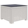 vidaXL 1-personers Havem&oslash;belsofa med Pude Rattan Look PP Hvid