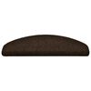 vidaXL trappem&aring;tter selvkl&aelig;bende 5 stk. 65x21x4 cm brune halvrund store