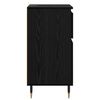 vidaXL Sideboard Sort eg 40 x 35 x 70 cm Ingeni&oslash;rt tr&aelig; og jern