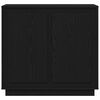 vidaXL Sideboard Sort eg 80 x 40 x 75 cm Konstrueret træ