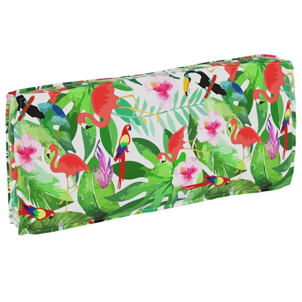 vidaXL Pude Blomstret Flerfarvet 120 x 50 x 12 cm Oxford stof