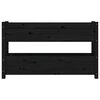 vidaXL plantekasse 112x25x66 cm massivt fyrretr&aelig; sort