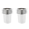 vidaXL gastronorm beholder 8 stk. GN 1/6 200 mm rustfrit st&aring;l