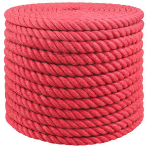 vidaXL Jute reb 20 mm R&oslash;d 100% Tossa jute