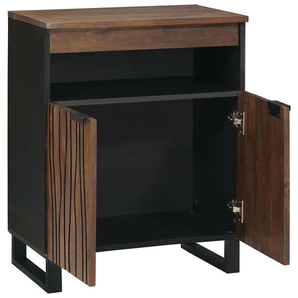 vidaXL Sideboard Brun 60 x 33 x 75 cm Massivt mangotr&aelig;