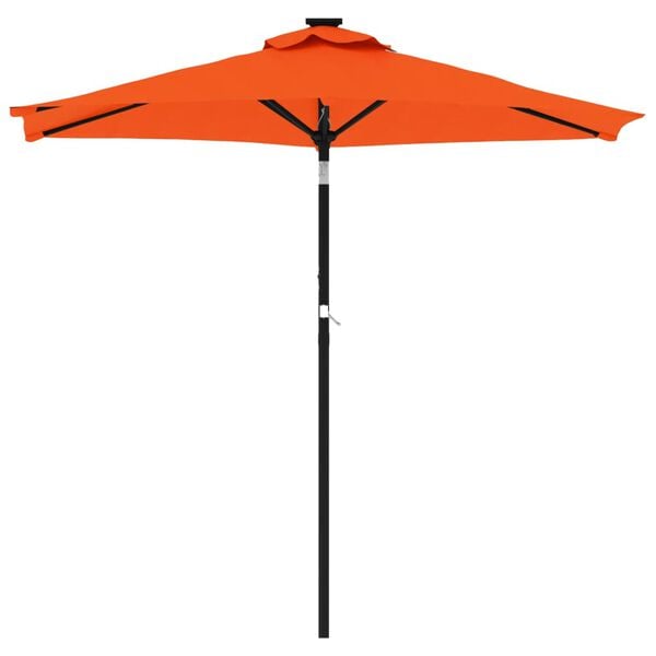 vidaXL parasol med st&aring;lstang 225x225x212 cm terracotta