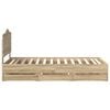 vidaXL Sengestel med skuffe Sonoma eg 75 x 190 cm Ingeni&oslash;rtr&aelig;
