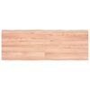 vidaXL bordplade 140x50x(2-4) cm naturlig kant behandlet tr&aelig; lysebrun