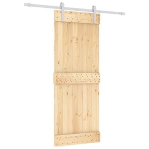 vidaXL Skyded&oslash;r 80 x 210 cm Massivt Fyrretr&aelig; (Ubehandlet)
