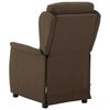 vidaXL Massagestol med pude Brun 93.5 x 67.5 x 101.5 cm Stof