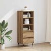 vidaXL Highboard Artisan Egetr&aelig; 40 x 36 x 110 cm Konstrueret tr&aelig;