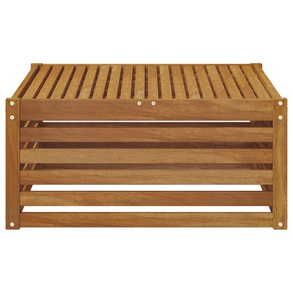 vidaXL Udend&oslash;rs end sofa med pude Naturfarvet 115 x 83 x 73 cm