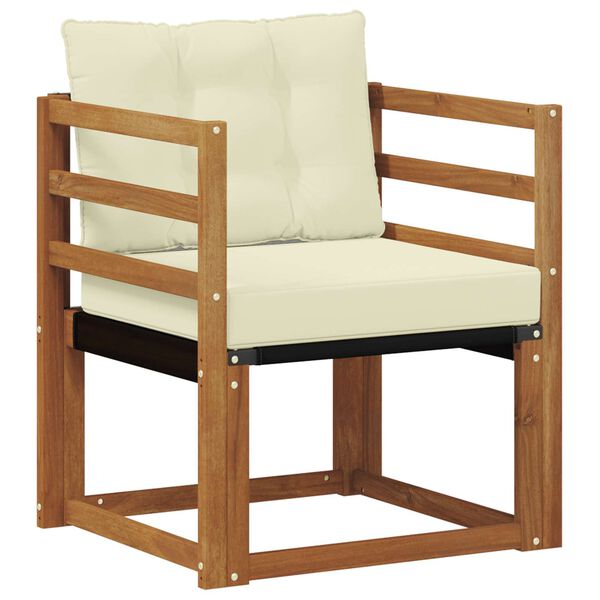 vidaXL Udend&oslash;rs sofagruppe Massiv akacietr&aelig; og Textilene