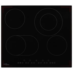 vidaXL keramisk kogeplade med 4 varmezoner touch-panel 6600 W