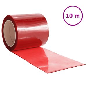 vidaXL b&aelig;ndelgardin 200 mm x 1,6 mm 10 m PVC r&oslash;d