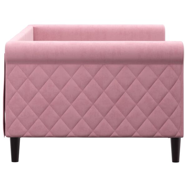 vidaXL daybed 90x200 cm velour pink
