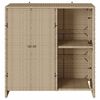 vidaXL Opbevaringsskab med hylde Beige 100 x 36 x 102 cm Rattan