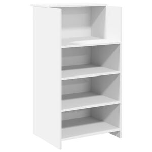 vidaXL receptionsdisk hvid 55x50x103,5 cm konstrueret tr&aelig;