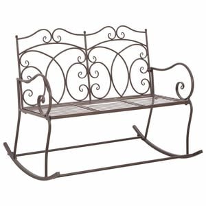 vidaXL haveb&aelig;nk 104 cm jern antik brun