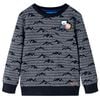 Sweatshirt til b&oslash;rn str. 140 bl&aring;meleret